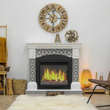 5" X 5" Black and White Flo Peel and Stick Removable Tiles - Homeroots