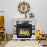 4" X 4" Black White and Gray Bella Peel and Stick Tiles - Homeroots - Flyclothing LLC