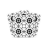 4" X 4" Black and White Gerber Peel and Stick Removable Tiles - Homeroots