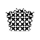 4" X 4" Black and White Medeci Peel and Stick Removable Tiles - Homeroots