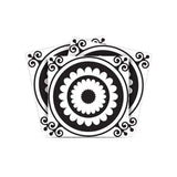 5" X 5" Black and White Posy Peel and Stick Removable Tiles - Homeroots