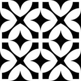 6" X 6" Black and White Pinna Peel and Stick Removable Tiles - Homeroots