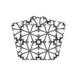 5" X 5" Black and White Clove Peel and Stick Removable Tiles - Homeroots