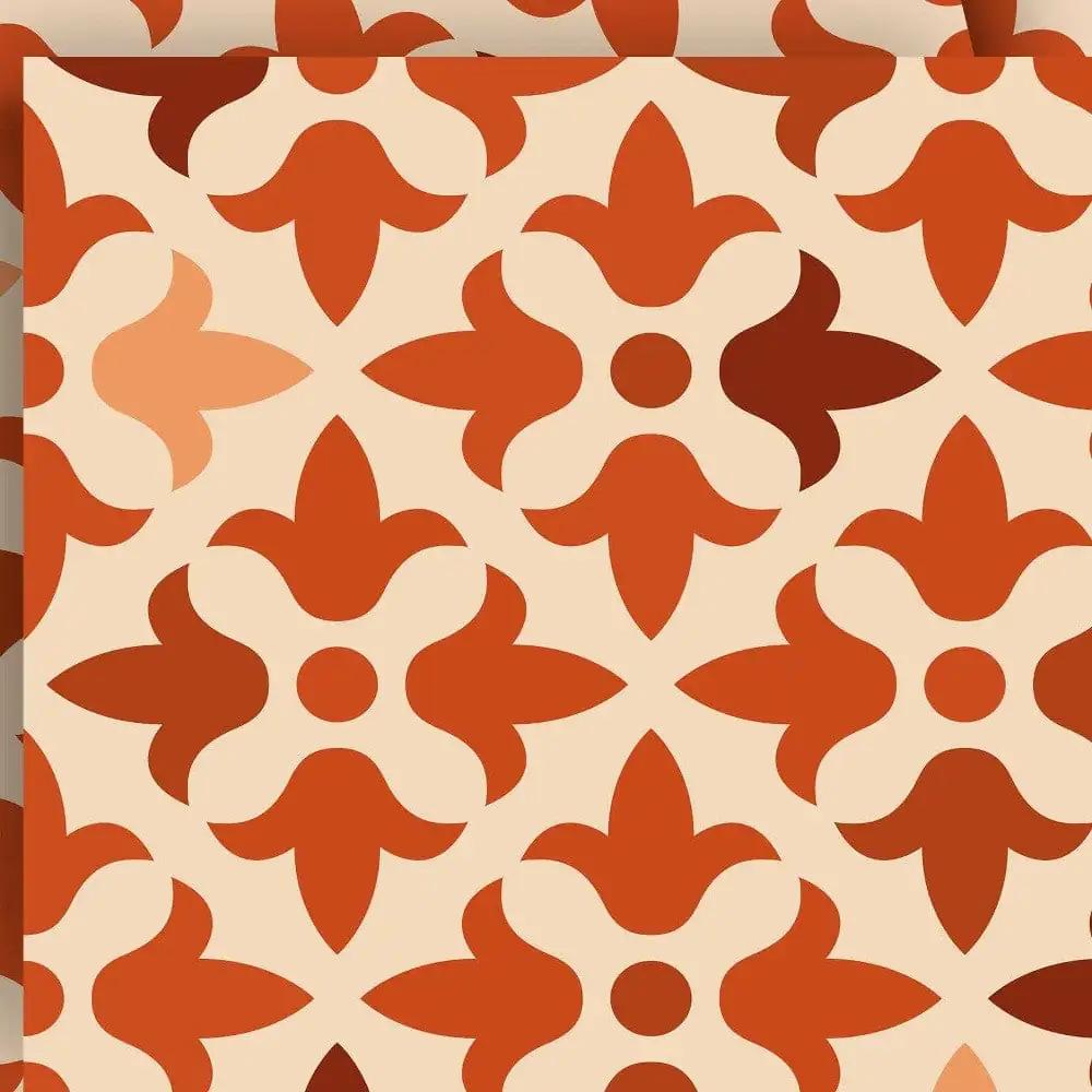 5" X 5" Terra Cotta Tango Peel and Stick Tiles - Homeroots - Flyclothing LLC