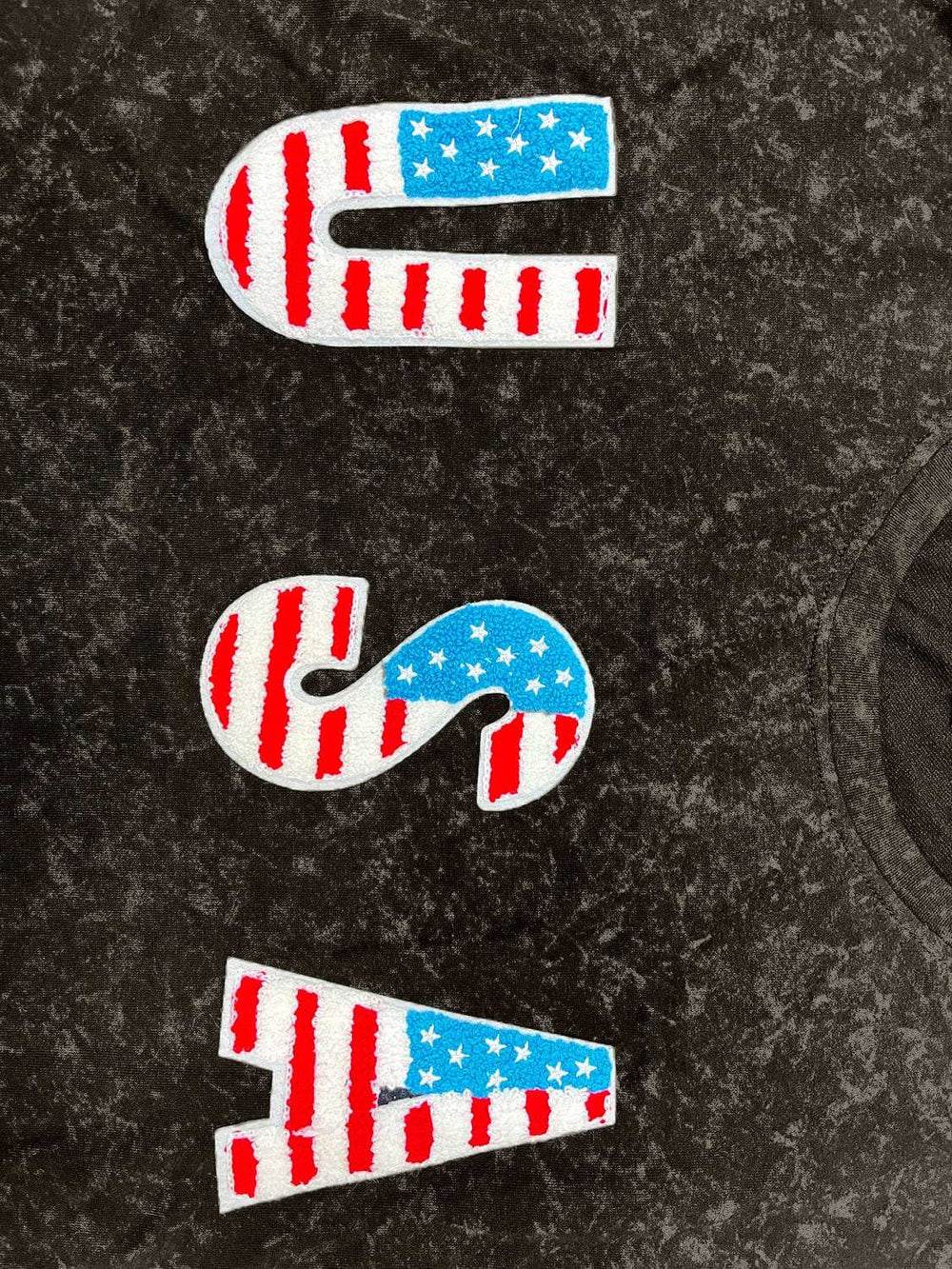 USA Round Neck Short Sleeve T-Shirt - Trendsi - Flyclothing LLC