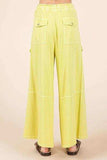 Mittoshop French Terry Cargo Wide Leg Pants - Trendsi - Flyclothing LLC