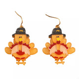 Thanksgiving Turkey Dangle Earrings - Trendsi - Flyclothing LLC