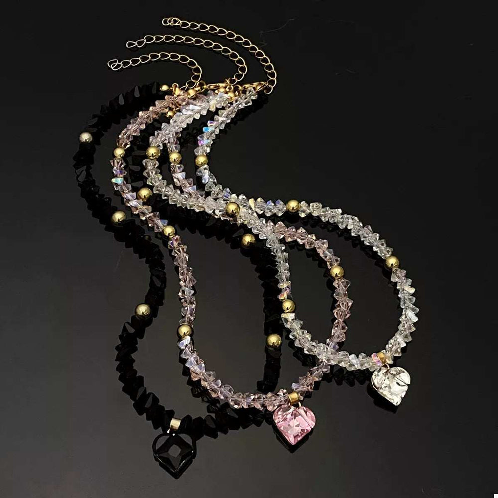 Pearl & Heart Pendant Necklace - Trendsi - Flyclothing LLC