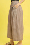 Umgee Pinstripe Crop Palazzo Pants - Trendsi - Flyclothing LLC