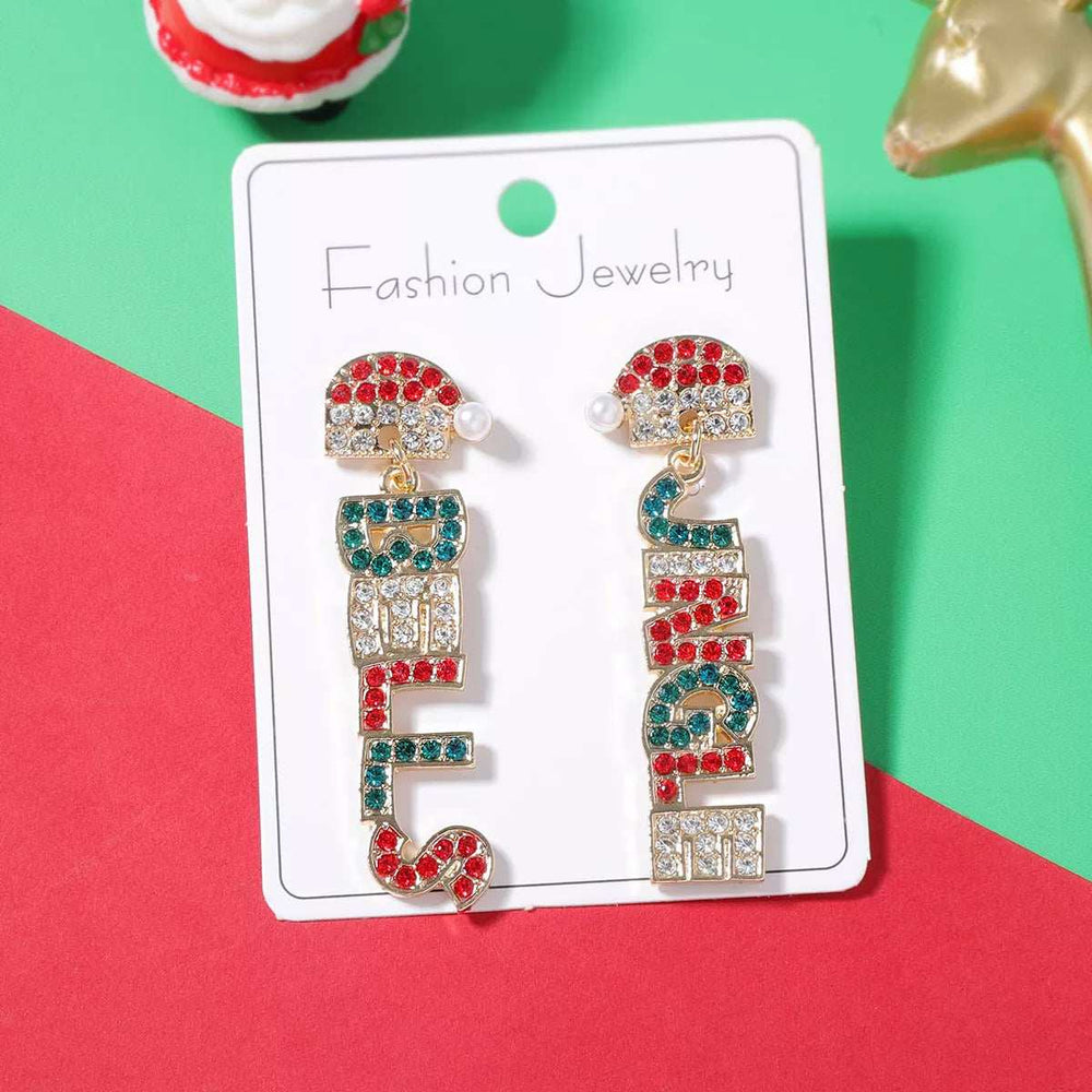 Christmas Jingle Bells Drop Earrings - Trendsi - Flyclothing LLC