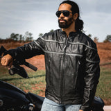 Viper - Mens Premium Leather Jacket - Unik Just for Bikers - Flyclothing LLC