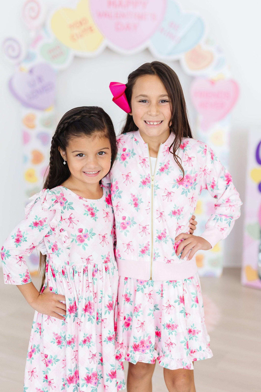 Gingham Bows Satin Jacket - Mila & Rose ® - Flyclothing LLC