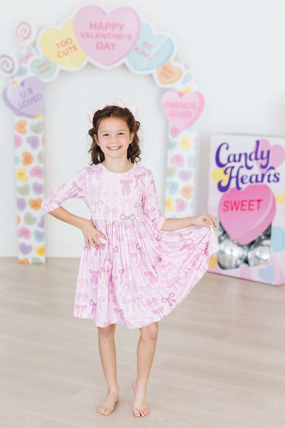 Twinkle Ties 3/4 Sleeve Pocket Twirl Dress - Mila & Rose ® - Flyclothing LLC