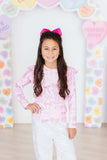 Twinkle Ties L/S Ruffle Tee - Mila & Rose ® - Flyclothing LLC