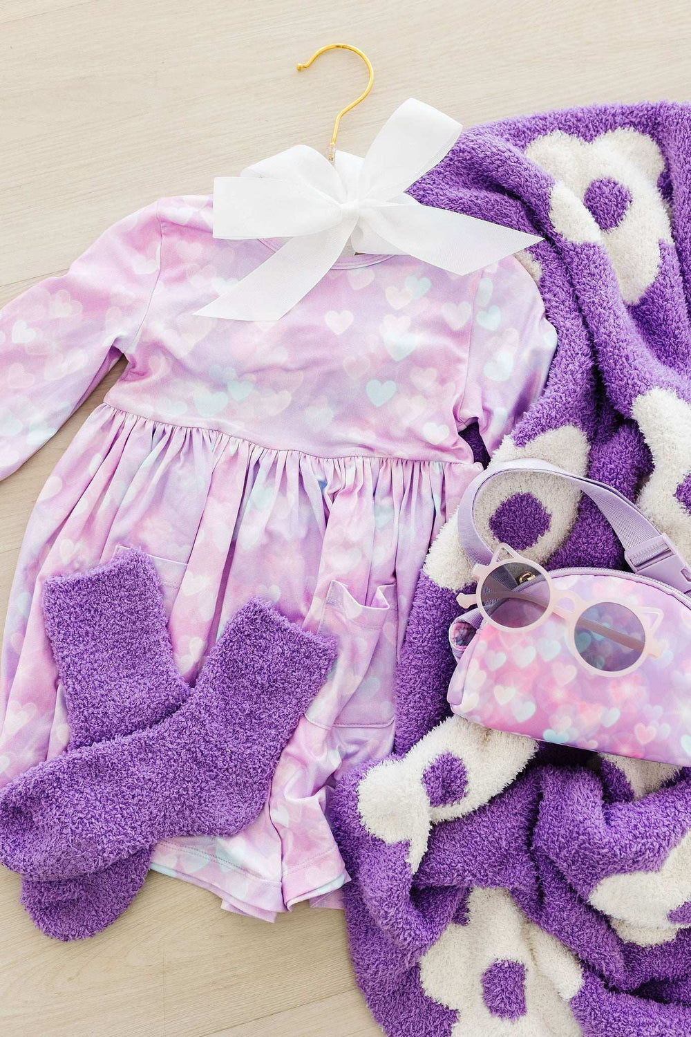 Lilac Cozy Socks - Mila & Rose ® - Flyclothing LLC