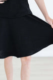 Black Scrunchy Twirl Skort - Mila & Rose ® - Flyclothing LLC