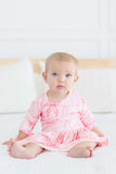 Blushing Bows 3/4 Sleeve Twirl Bodysuit - Mila & Rose ® - Flyclothing LLC
