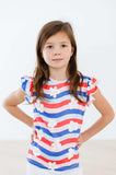 July Vibes S/S Ruffle Tee - Mila & Rose ® - Flyclothing LLC