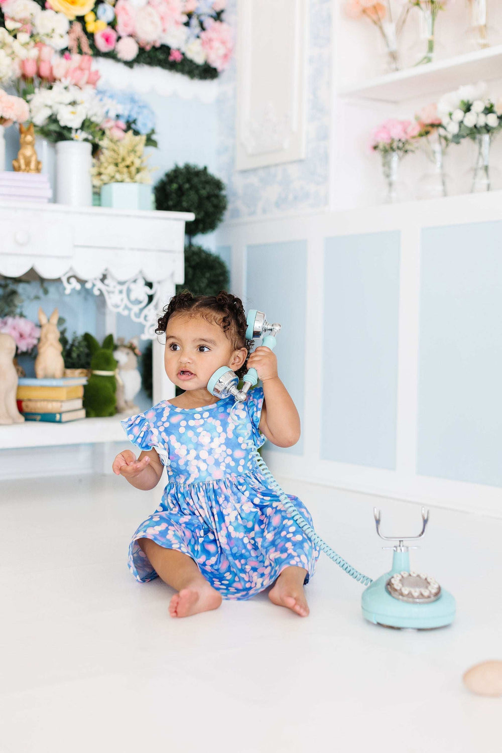 Shimmer & Shine Flutter Sleeve Twirl Dress - Mila & Rose ® - Flyclothing LLC