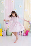 Baby Bunnies 3/4 Sleeve Ruffle Twirl Dress - Mila & Rose ® - Flyclothing LLC