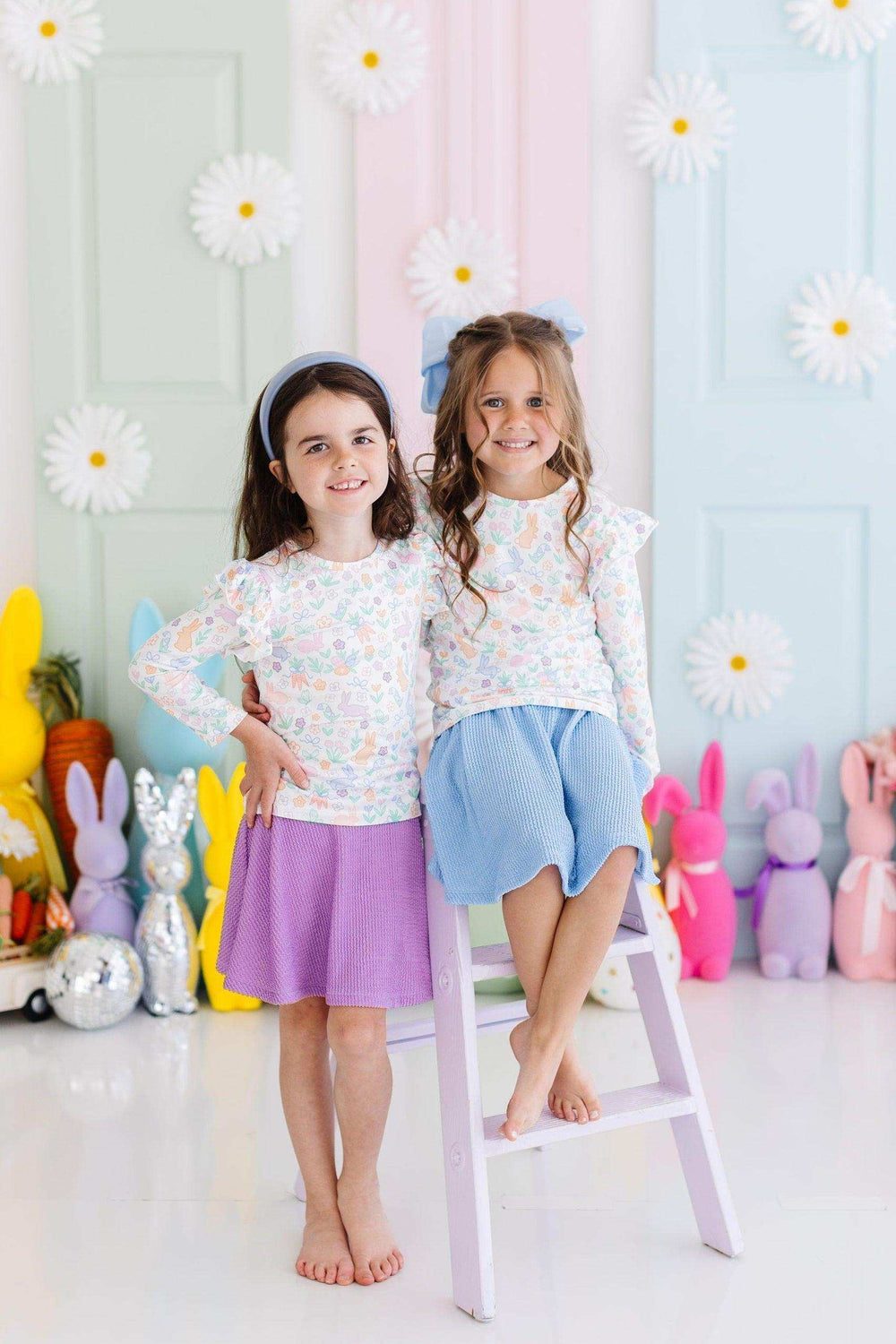 Hoppy Easter L/S Ruffle Tee - Mila & Rose ® - Flyclothing LLC