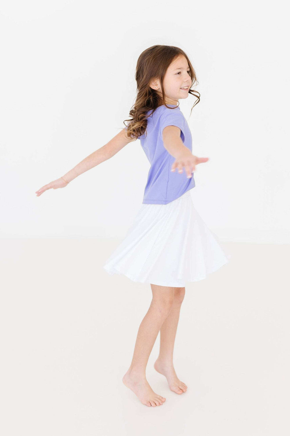 Periwinkle Ruffle Pocket Tee - Mila & Rose ® - Flyclothing LLC