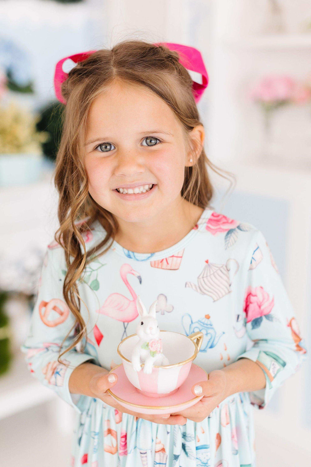 Wonderland 3/4 Sleeve Pocket Twirl Dress - Mila & Rose ® - Flyclothing LLC