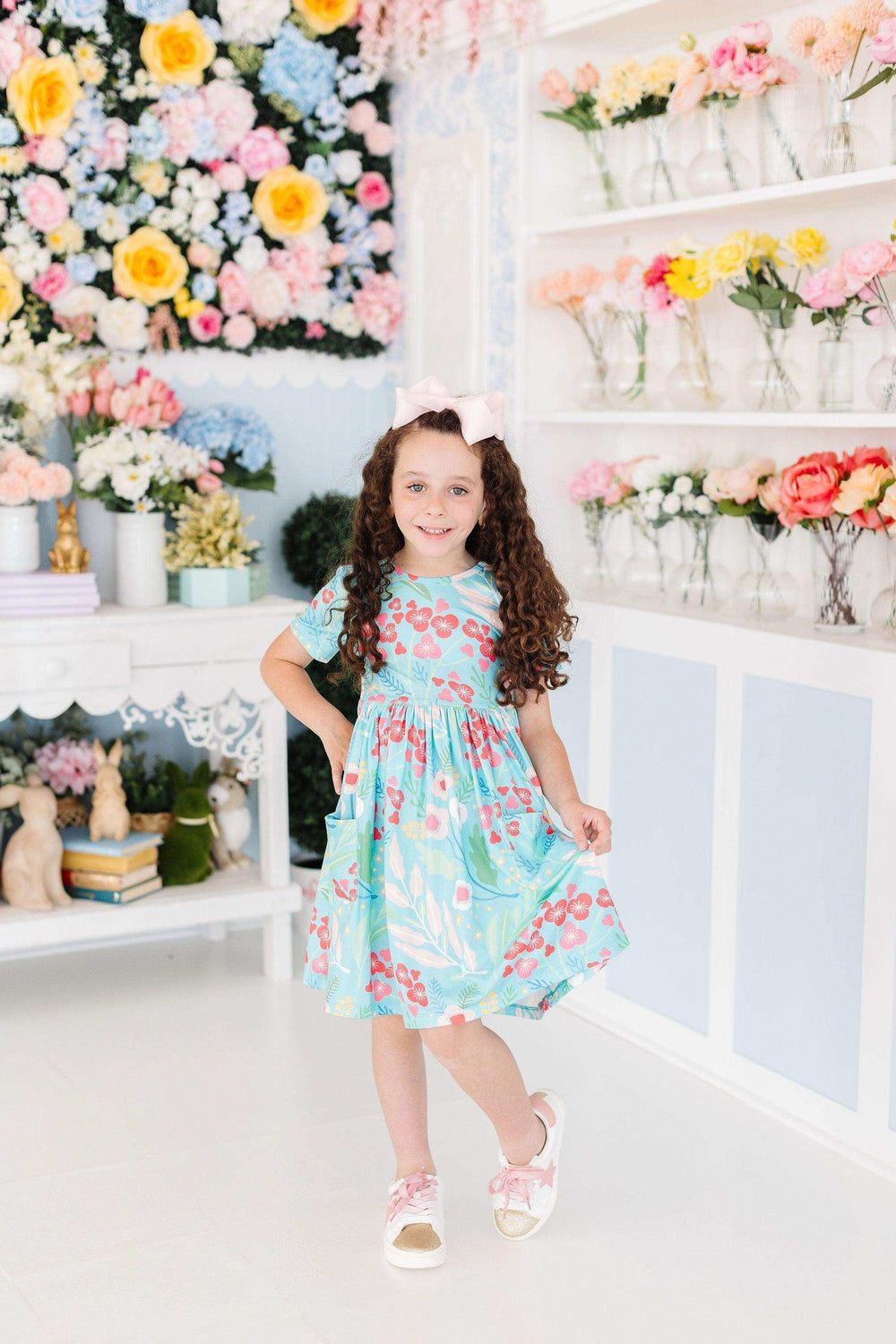 Spring Breeze S/S Pocket Twirl Dress - Mila & Rose ® - Flyclothing LLC