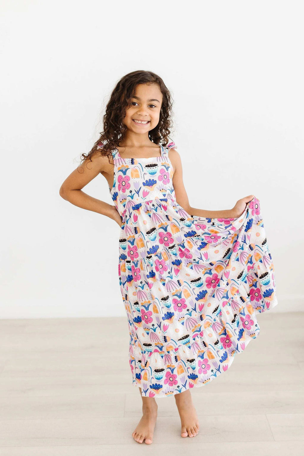 Tulip Blooms Ruffle Maxi Dress - Mila & Rose ® - Flyclothing LLC