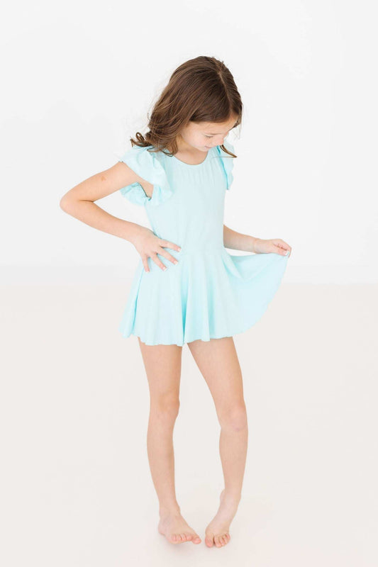 Aqua S/S Twirl Leotard - Mila & Rose ® - Flyclothing LLC