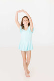 Aqua S/S Twirl Leotard - Mila & Rose ® - Flyclothing LLC