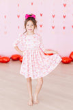 Melt My Heart 3/4 Sleeve Ruffle Twirl Dress - Mila & Rose ® - Flyclothing LLC