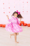 Happy Heart Day 3/4 Sleeve Pocket Twirl Dress - Mila & Rose ® - Flyclothing LLC