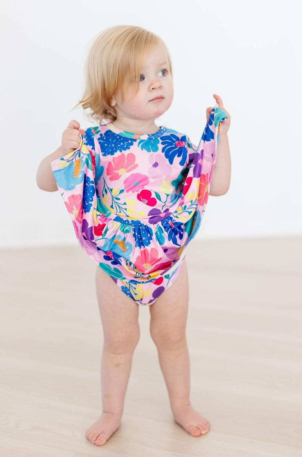 SALE Dahlia Dreams S/S Twirl Bodysuit - Mila & Rose ® - Flyclothing LLC