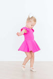 Hot Pink S/S Twirl Leotard - Mila & Rose ® - Flyclothing LLC