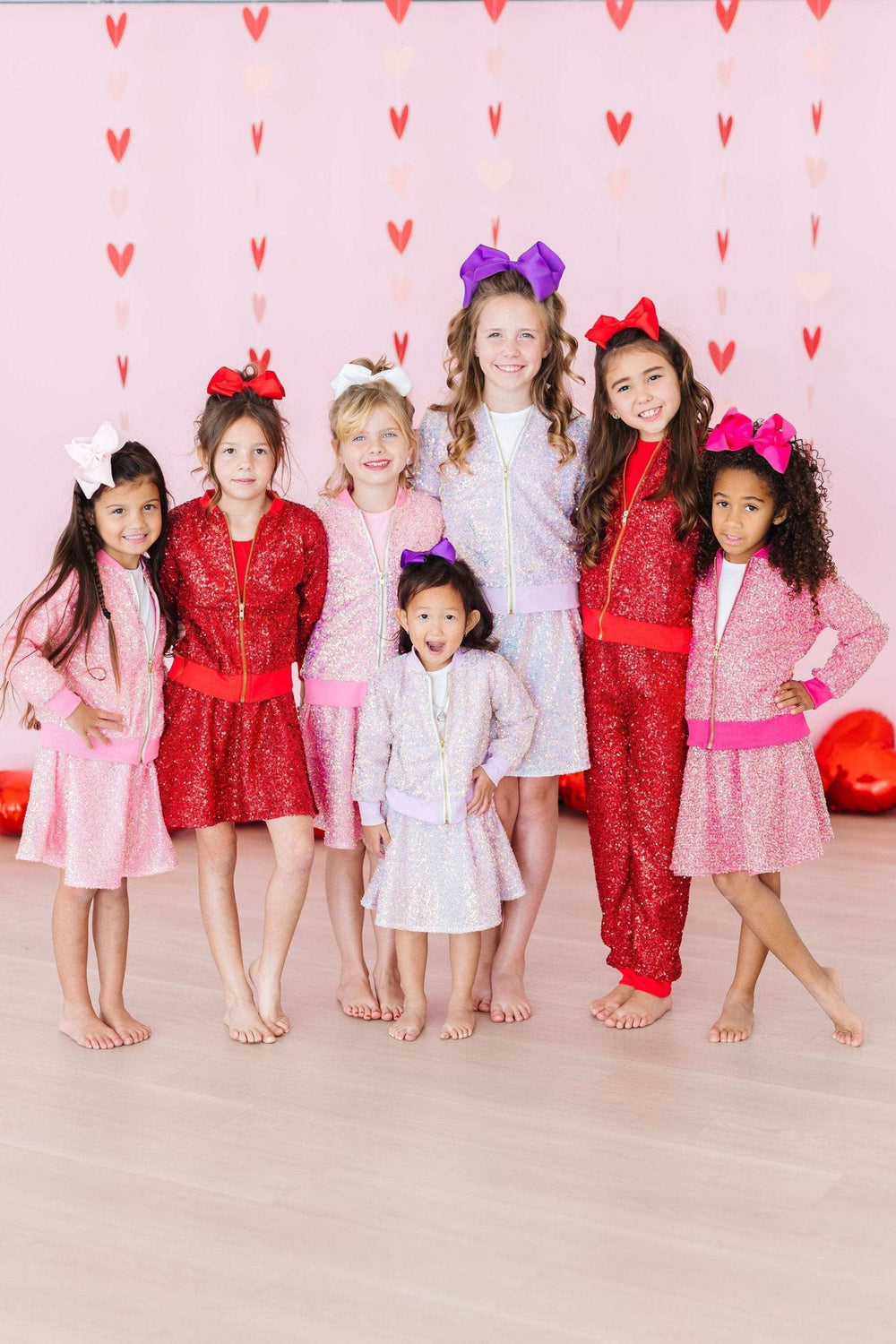 Red Sequin Joggers - Mila & Rose ® - Flyclothing LLC