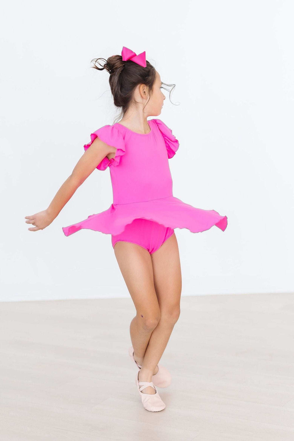 Hot Pink S/S Twirl Leotard - Mila & Rose ® - Flyclothing LLC