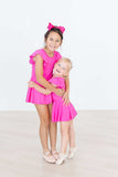 Hot Pink S/S Twirl Leotard - Mila & Rose ® - Flyclothing LLC