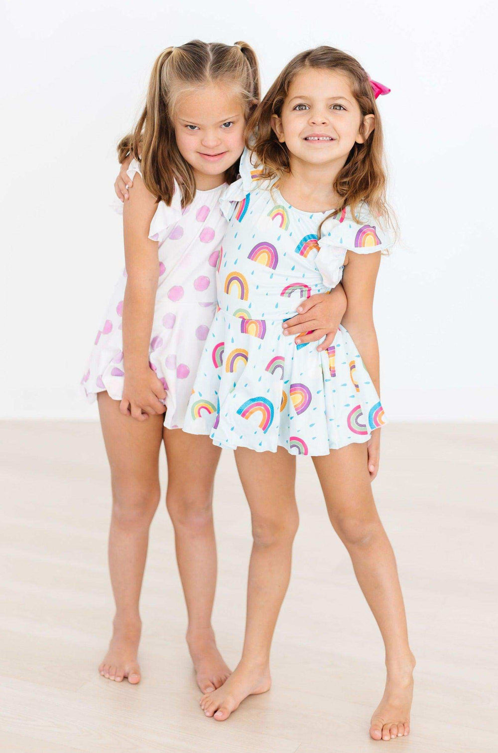 Pastel Polka Dot S/S Twirl Leotard - Mila & Rose ® - Flyclothing LLC