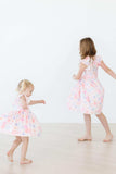Castles & Rainbows Flutter Sleeve Twirl Dress - Mila & Rose ® - Flyclothing LLC