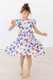 Born to Sparkle Flutter Sleeve Twirl Dress - Mila & Rose ® - Flyclothing LLC