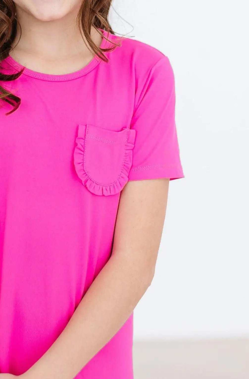 Hot Pink T-Shirt Dress - Mila & Rose ® - Flyclothing LLC