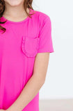 Hot Pink T-Shirt Dress - Mila & Rose ® - Flyclothing LLC