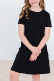Black T-Shirt Dress - Mila & Rose ® - Flyclothing LLC
