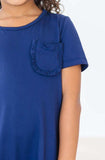 Navy T-Shirt Dress - Mila & Rose ® - Flyclothing LLC