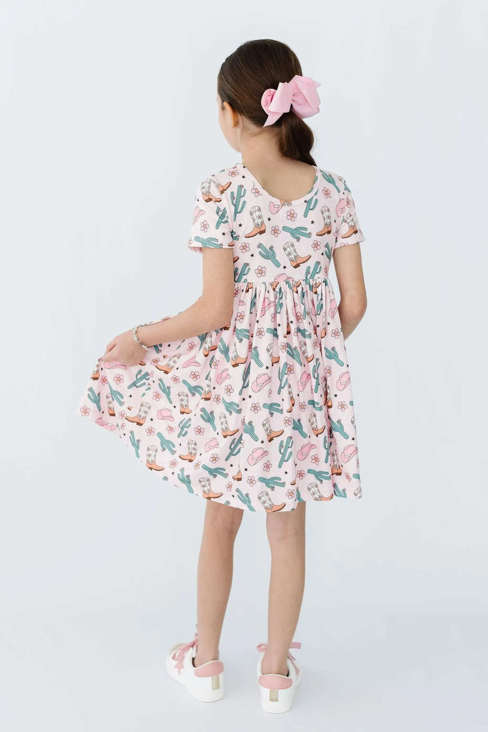 Cactus Cowgirl S/S Pocket Twirl Dress - Mila & Rose ® - Flyclothing LLC