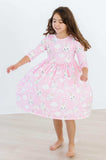 Bunny Love 3/4 Sleeve Pocket Twirl Dress - Mila & Rose ® - Flyclothing LLC