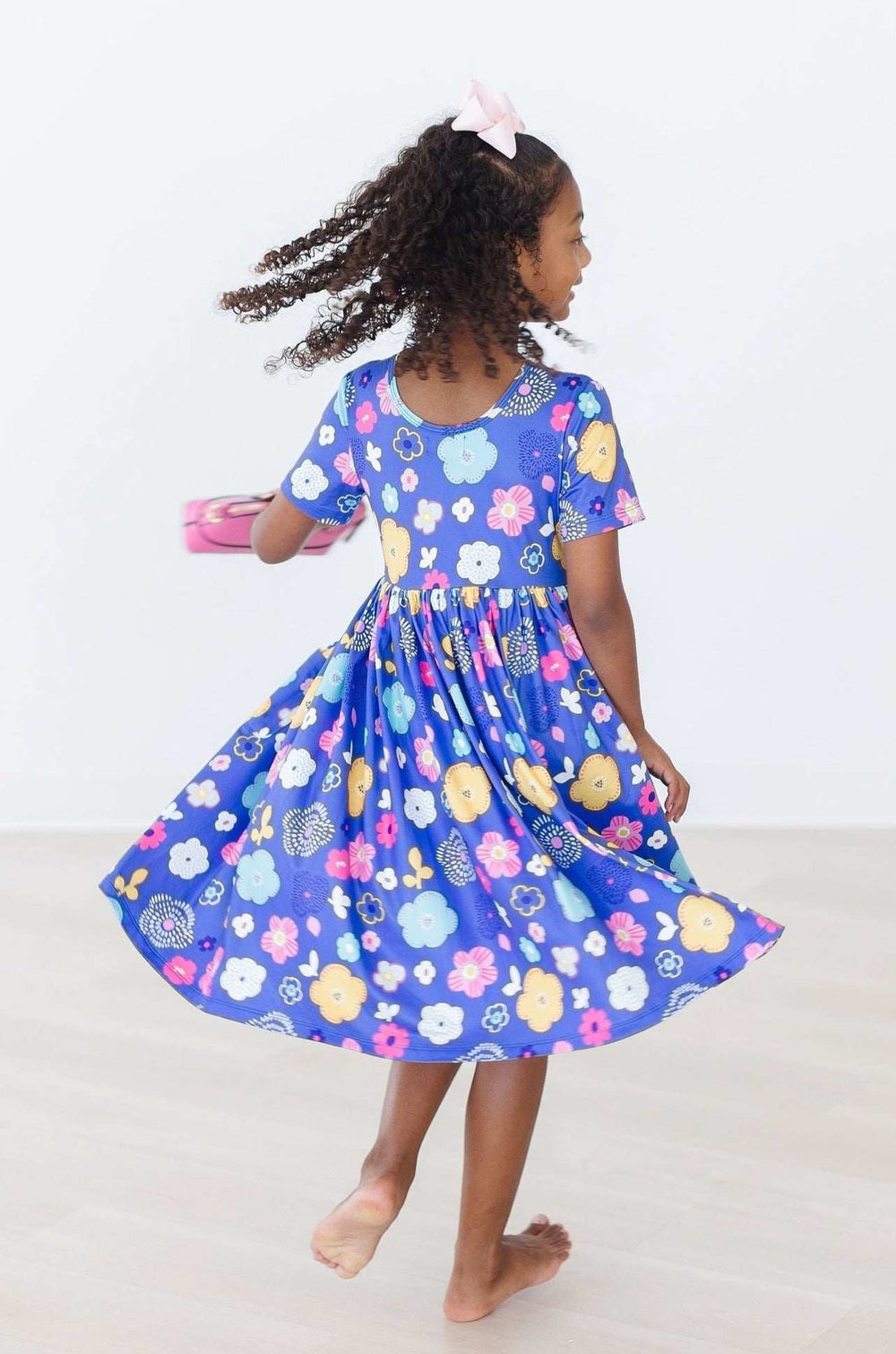 Floral Frenzy S/S Pocket Twirl Dress - Mila & Rose ® - Flyclothing LLC