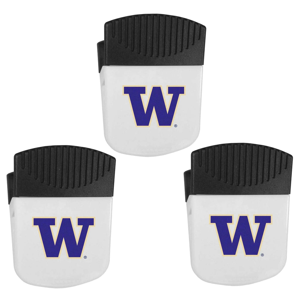 Washington Huskies Chip Clip Magnets, 3pk - Washington Huskies - Flyclothing LLC