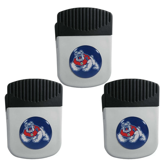 Fresno St. Bulldogs Chip Clip Magnet with Bottle Opener, 3pk - Fresno St. Bulldogs - Flyclothing LLC